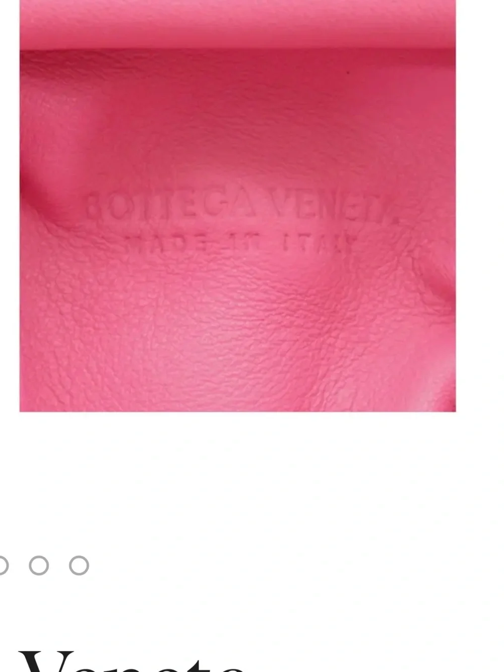 Bottega Venetts Pink Gathered Leather Clutch Bag with adjustable leather strap